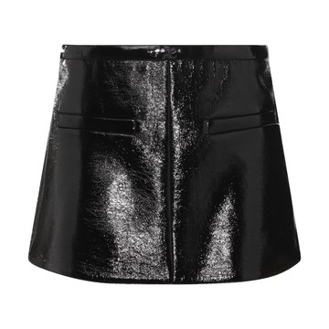 Courreges - Black Vynil Heritage Mini Skirt