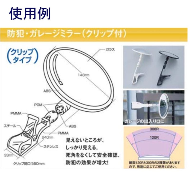 ガレージミラー 120r アイボリー sm-120rc-iv トップ