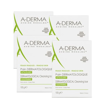 A-DERMA艾芙美 燕麥非皂性潔膚皂100g(買3送1)