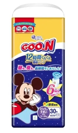GOO.N日本大王 12小時超吸收系列紙尿布 褲型XXL30片x3串