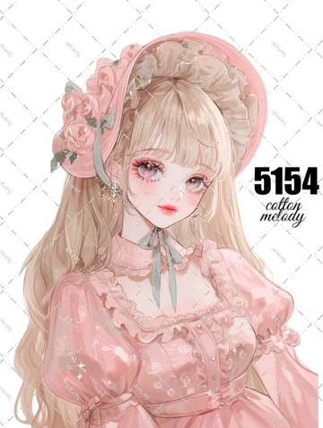 original sticker no.5154 人物貼紙 原創貼紙 原創人物貼紙 裝飾貼紙 cotton melody