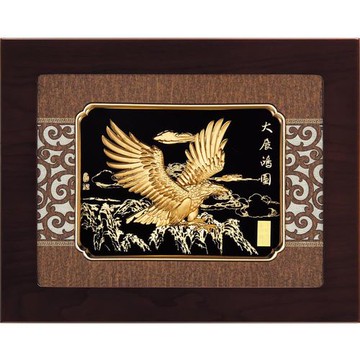 【開運陶源】金箔畫 純金 *古典中國風系列*(大展鴻圖)...34x27cm