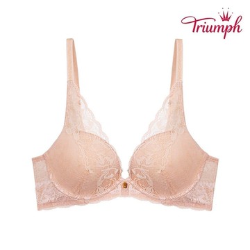 黛安芬-魔術微塑系列 3D空氣棉低V集中無鋼圈 A-C罩杯內衣 裸膚色｜11-1528 EP