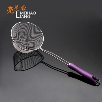 不銹鋼麻辣漏面條大號粉籬漏網米粉濾平底線漏勺瀝水火鍋油炸撈勺
