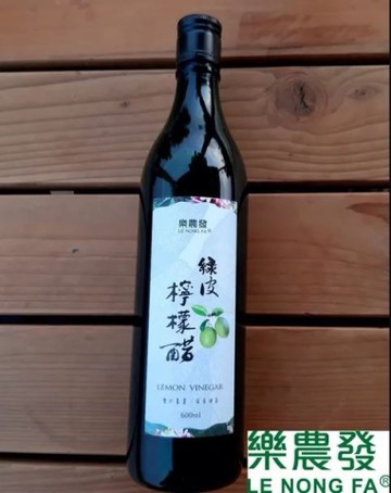 樂農發-綠皮檸檬醋－600ml/瓶
