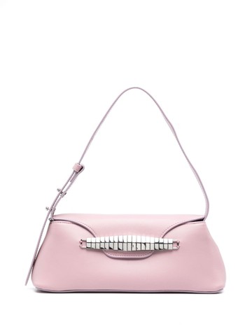 Elleme - Eva snake-chain detail shoulder bag - women - Calf Leather - One Size - Pink