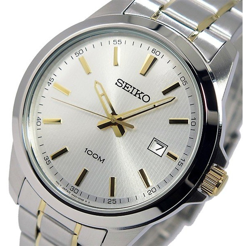 腕時計 メンズ セイコー Seiko クオーツ メンズ 腕時計 Sur157p1 シルバー ゴールド シルバー ステンレス ケース ステンレス ベルト 通販 Lineポイント最大0 5 Get Lineショッピング