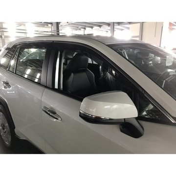高雄門市 台灣製造晴雨窗豐田2019年RAV4不鏽鋼條4片 4片不拆 COW