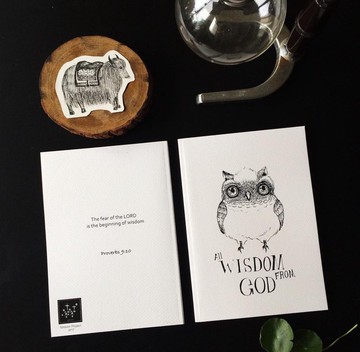 GUGULULU貓頭鷹空白筆記本