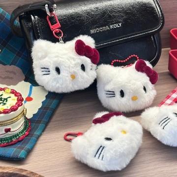 kitty吊飾🎀 短毛貓可愛Kitty甜美蝴蝶結安哥拉紅色系卡通鑰匙扣包包掛件配飾 背包吊飾 kitty掛飾 可愛吊飾