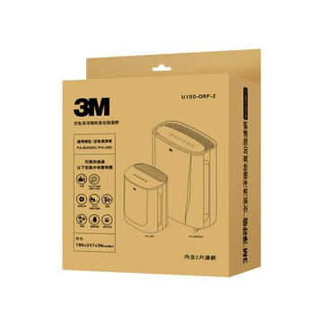 3M FA-B200DC 空氣清淨機專用除臭加強濾網 U100-ORF(2入)