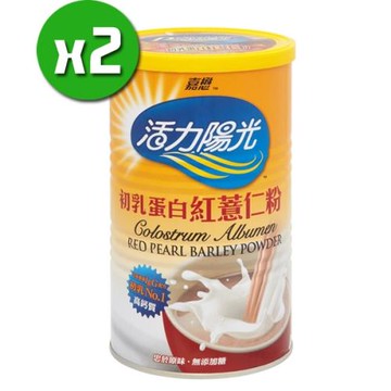 【嘉懋】活力陽光 初乳蛋白紅薏仁粉x2入(500g/罐)