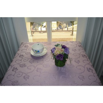 yixinju 挪威森林*紫/超防潑水/防汙緹花布桌巾/桌布/餐巾/野餐布/桌餐墊/檯布/方型餐客桌用【傢飾】