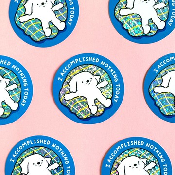 簍空貼紙 - 今天一事無成