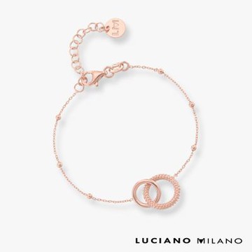 LUCIANO MILANO 永恆之鏈 純銀手鍊(玫瑰金色)