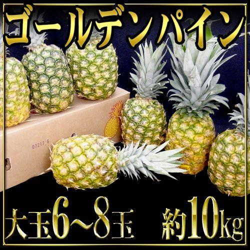 フィリピン産 ”ゴールデンパイン” 大玉 6〜8玉 約10kg 送料無料