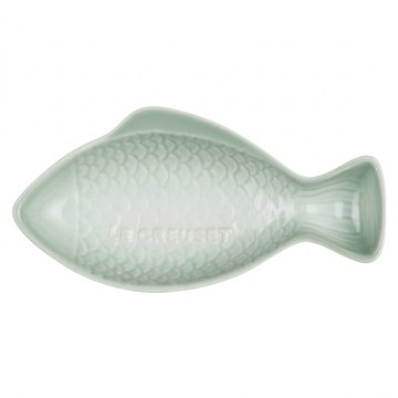 LE CREUSET 瓷器鮮魚盤  湖水綠  1個  小(16cm)