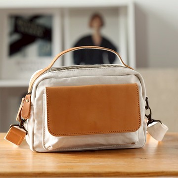 復古帆布斜背包636146