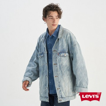 Levi's  男款 TYPE3牛仔外套 滿版LOGO  0016Y-0000 熱賣單品