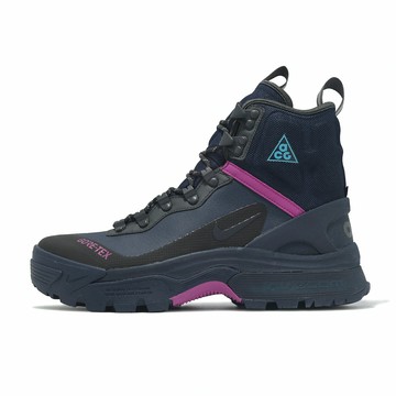 Nike 戶外鞋 ACG Zoom Gaiadome GTX 防水 男鞋 藍 紫 高筒 緩震 反光 運動鞋