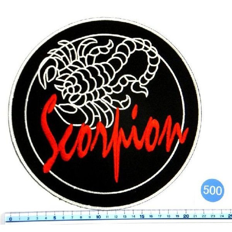 アイロンワッペン BIGワッペン Scorpion アイロンワッペン《刺繍ワッペン》 通販 LINEポイント最大0.5%GET | LINEショッピング