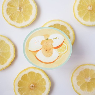 檸檬蛋糕與狗狗 貼紙