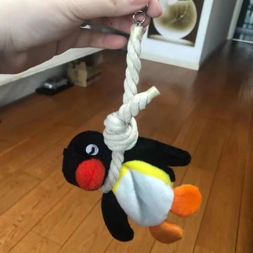 無用良品 pingu上吊鴨 企鵝吊飾 吊索毛絨掛件玩具 包包吊飾 搞怪 背書包鑰 鑰匙圈 生日禮物 交換禮物