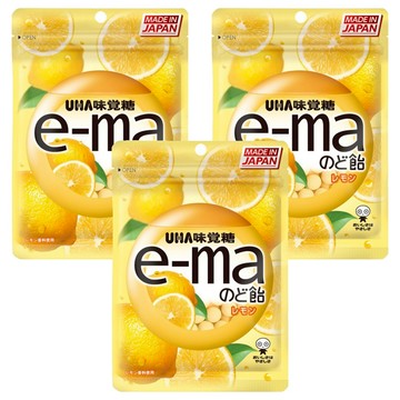 e-ma UHA 味覺糖 檸檬味  50g  3包