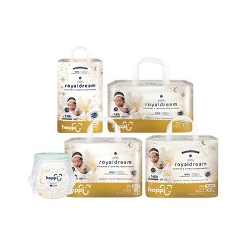 hoppi 新加坡 royaldream 皇家系列嬰兒尿布 褲型 - 多款可選
