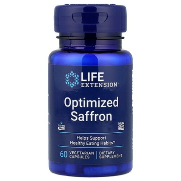 Life Extension, 最佳化番紅花，88.25 毫克，60 粒素食膠囊