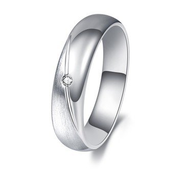 KOR蔻兒鑽石 Count On Me 相依相偎 鑽石白鋼 戒指