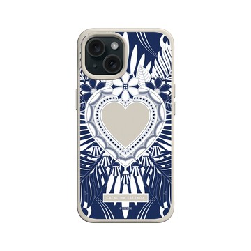 iPhone 15 SolidX 貝殼灰 - Catalina Estrada - Blue Heart