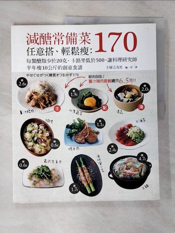 【書寶二手書T6／養生_T27】減醣常備菜170任意搭、輕鬆瘦_主婦之友社