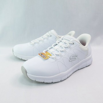 Skechers 108218WHT 女工作鞋 NAMPA 防滑 Slip-Ins瞬穿 白【iSport愛運動】