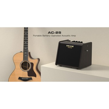 NUX AC-25 鋰電池充電/藍牙/app控制/內建調音器/可接麥克風 木吉他音箱