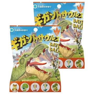 SK JAPAN株式会社 恐龍沐浴球 內附玩具 泡澡用 75g x 1個  2包