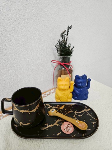 幸福買取??柴犬肉球陶瓷攪拌湯匙-柴犬