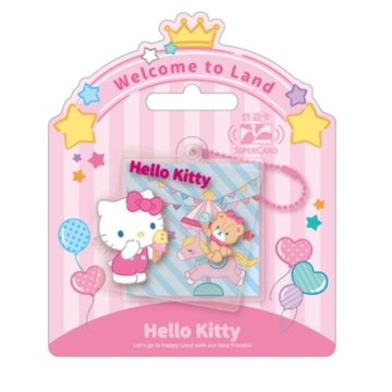 【悠遊卡】三麗鷗夢幻遊樂園Supercard雙層造型悠遊卡-Hello Kitty-受託代銷