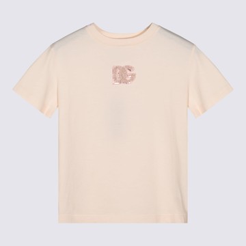 Dolce & Gabbana Light Pink Cotton T-shirt