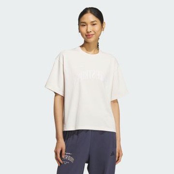 【adidas 愛迪達】 BRAND LOVE LOOSE FIT 短袖上衣 T恤 女 KF9182