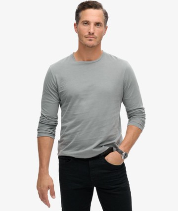 Superdry Men's Classic Essential Top Light Blue Size: L