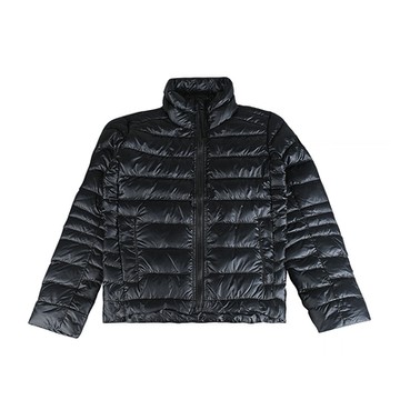 CANADA GOOSE Cypress黑色圓標LOGO刺繡設計聚醯胺輕量羽絨外套(女款/黑)