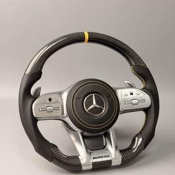 賓士C200E300L GLE GLK ML GLC BC級E級S級方向盤改裝新款AMG總成