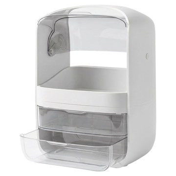 YOGiSSO 旋轉型化妝品收納櫃  白色  1個