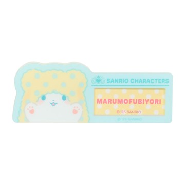 asdfkitty*三麗鷗 壓克力姓名牌 別針 徽章 胸針 粉紅盒-毛毯熊莫普-日本正版商品