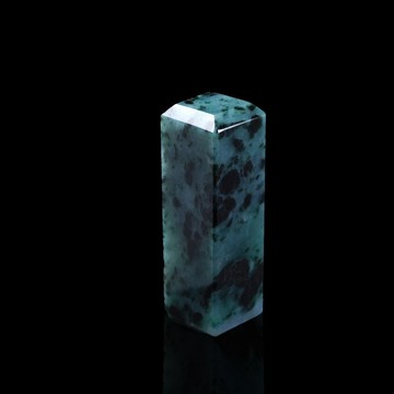 花青翡翠玉印章 | 天然緬甸玉翡翠A貨 | 送禮