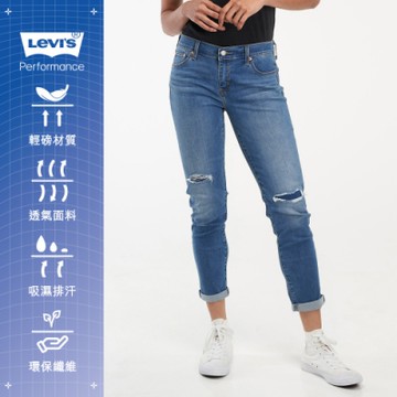 Levis 女款 中腰修身窄管牛仔長褲 Performance Cool