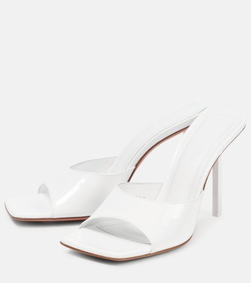 Amina Muaddi Laura patent leather mules