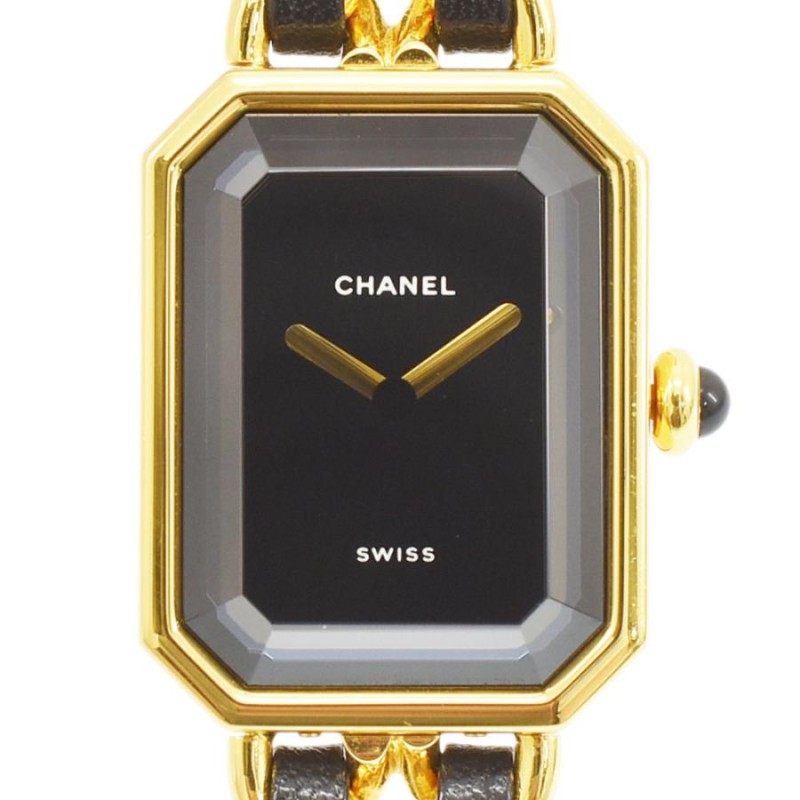 シャネル CHANEL プルミエール Mサイズ レディース ウォッチ ブラック