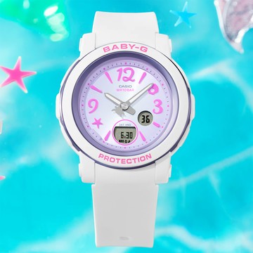 CASIO 卡西歐 BABY-G 愛海洋小海龜雙顯女錶(BGA-290US-6A)